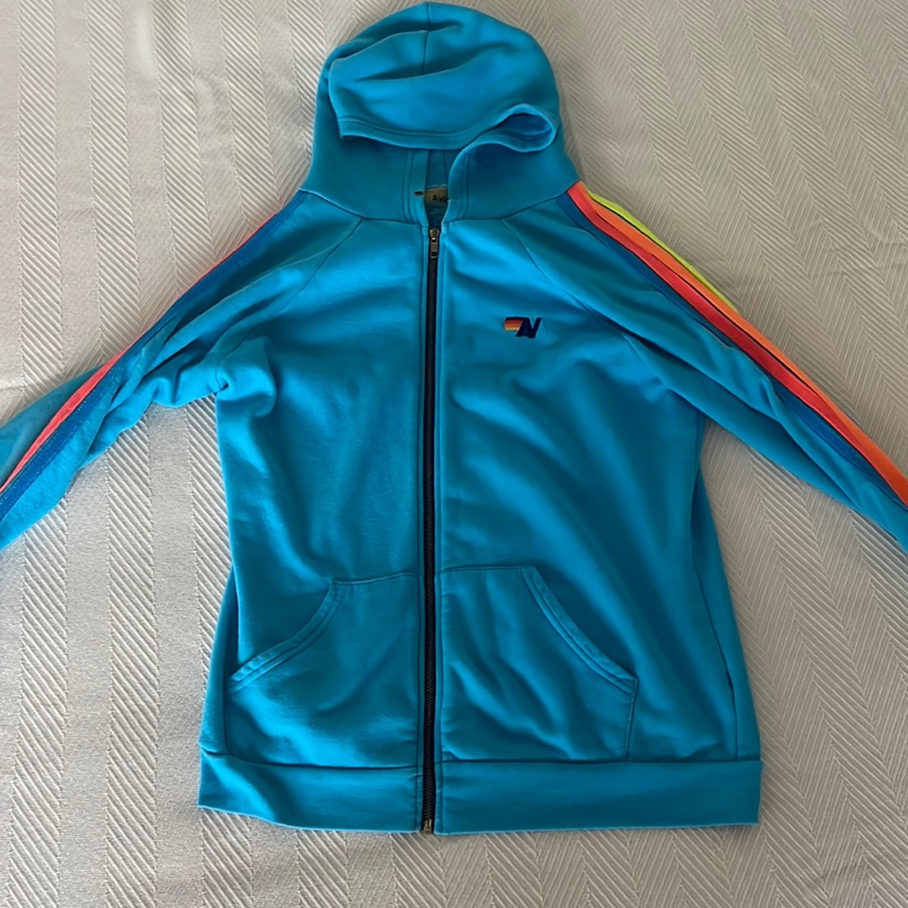 Aviator Nation blue zip up